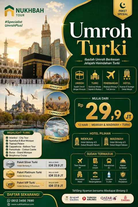 Flyer Umroh Plus Turki 16 Hari